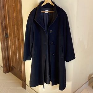 Cinzia Rocco Size 20 Black Wool/Angora blend top coat